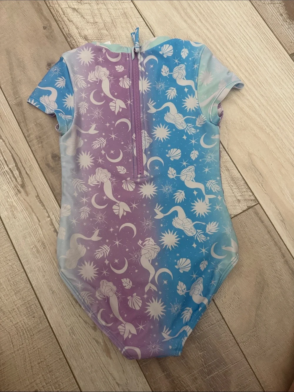 Cat & Jack Gradient Mermaid One-Piece Swimsuit - Purple Blue Mint